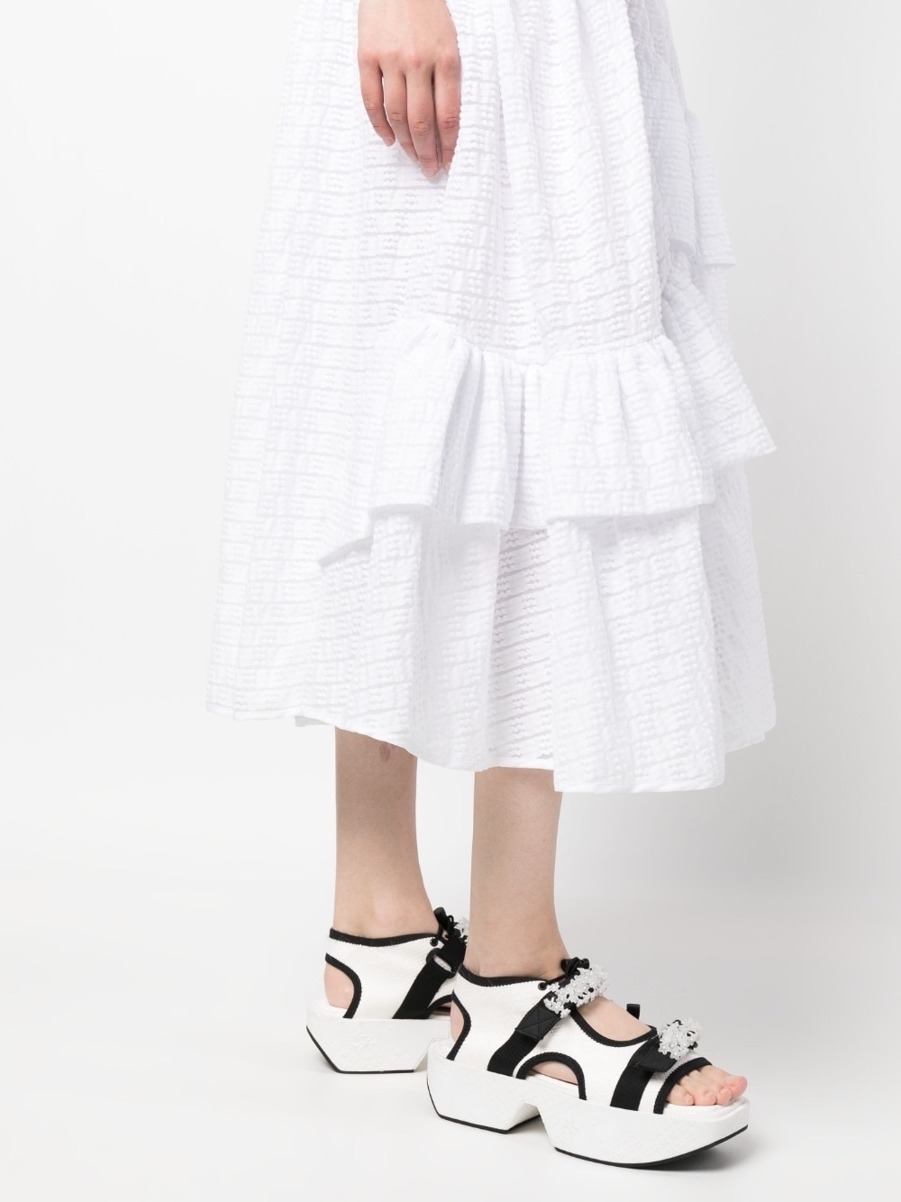 Cecilie Bahnsen Rosie quilted skirt - White