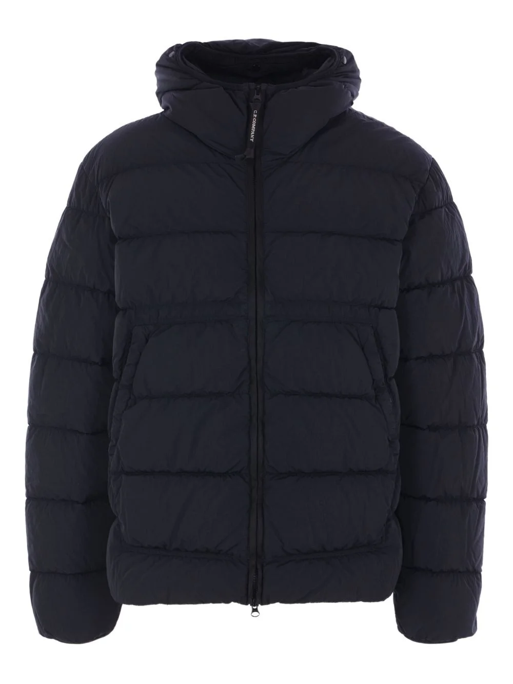 hooded quilted coat - 1