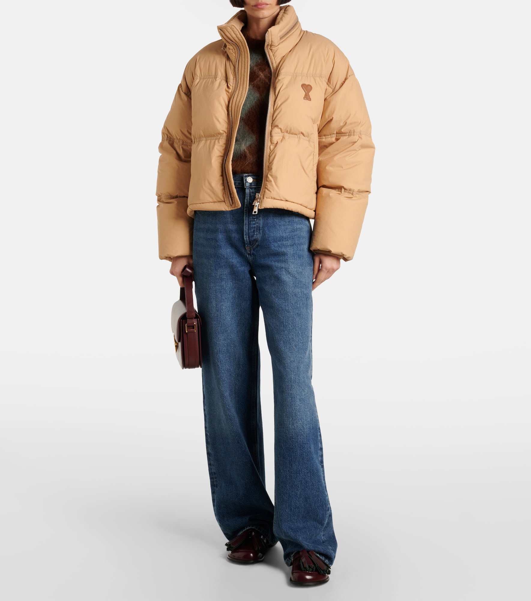Ami De Cœur technical canvas down jacket - 2