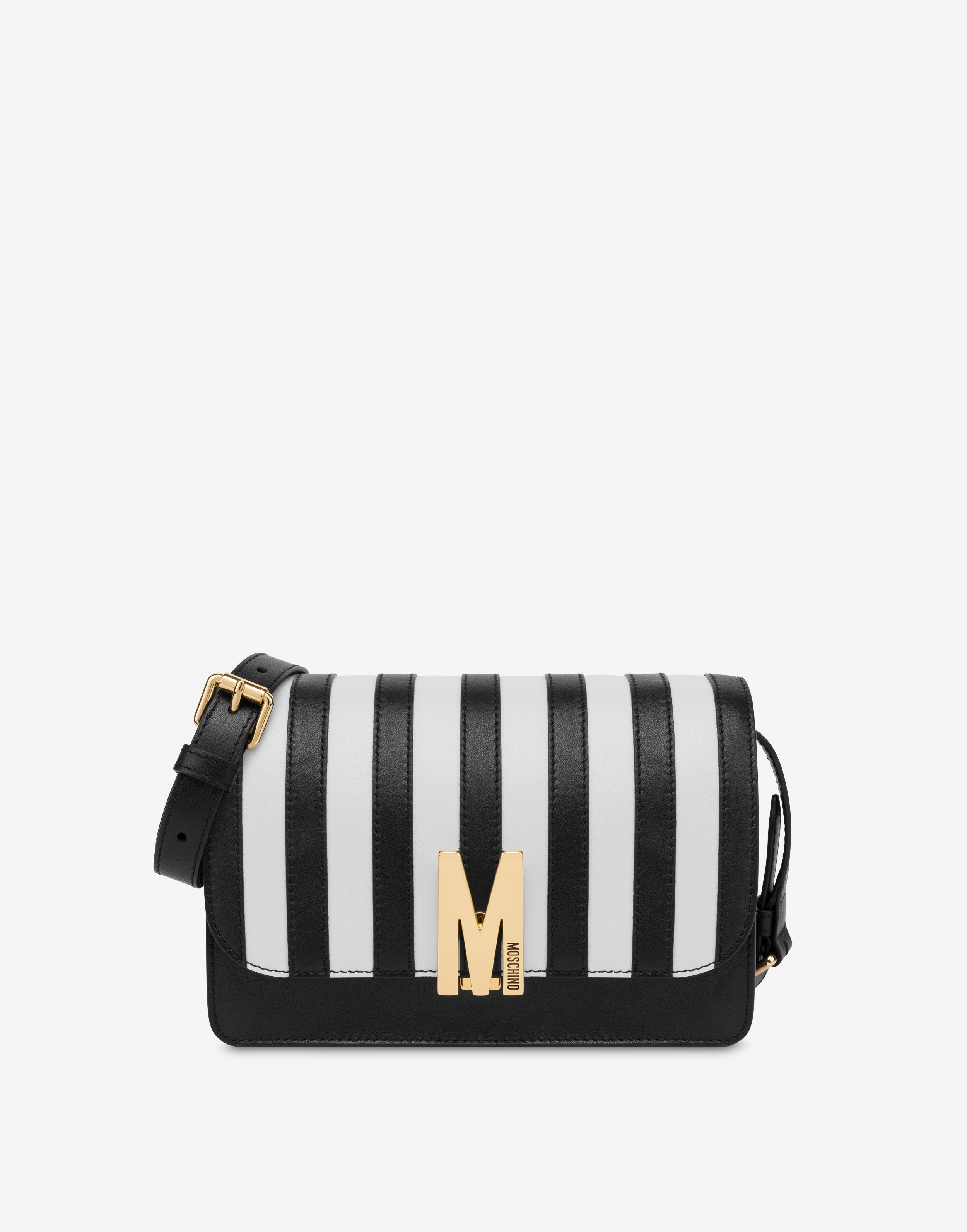 M CALFSKIN STRIPED BAG - 1