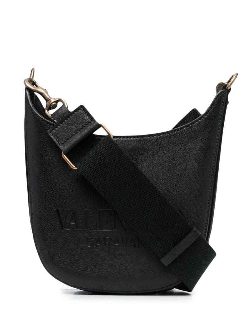 small logo-embossed shoulder bag - 1