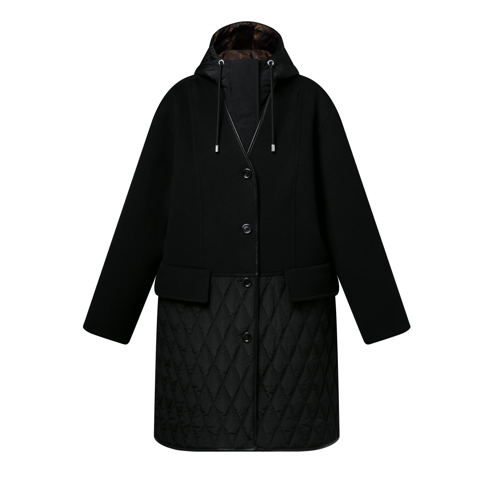 Quilt Accent Coat - 1