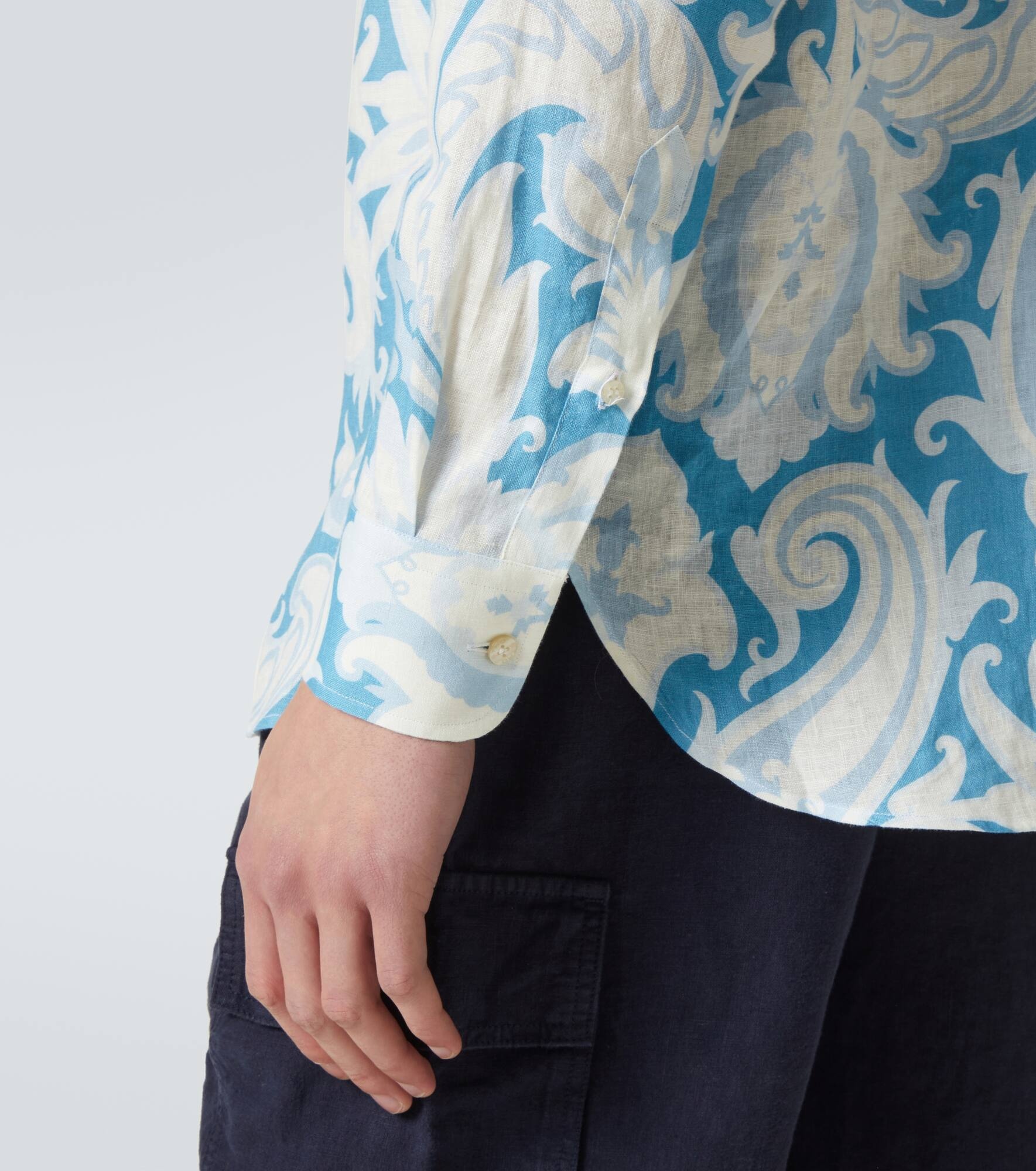 Floral linen shirt - 6