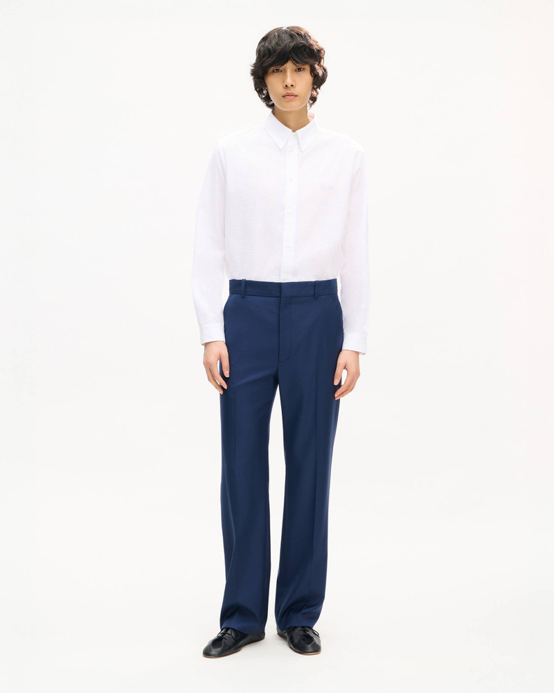 KENZO 'KENZO Signature' casual shirt in seersucker cotton outlook
