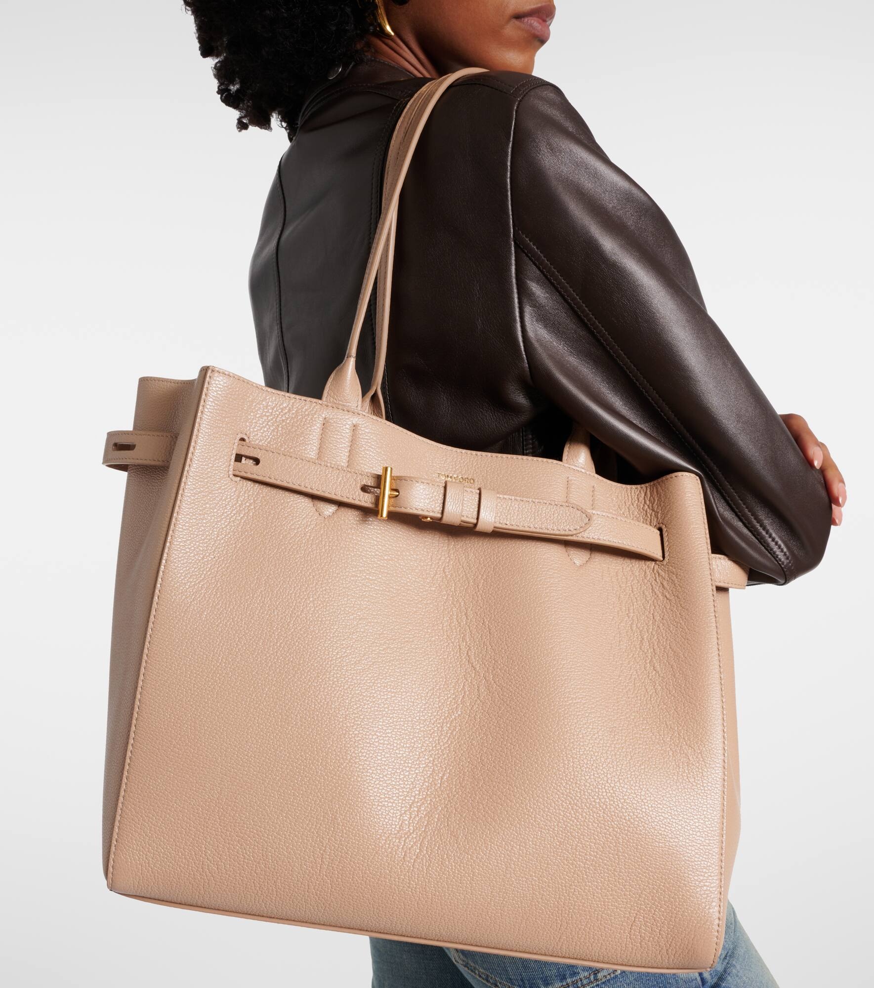 Audrey Medium leather tote bag - 2