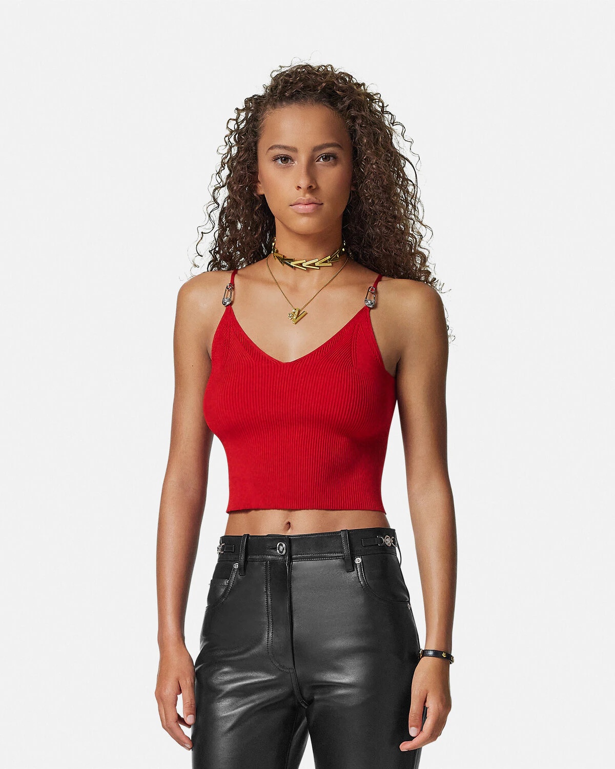 Safety Pin Knit Crop Top - 4