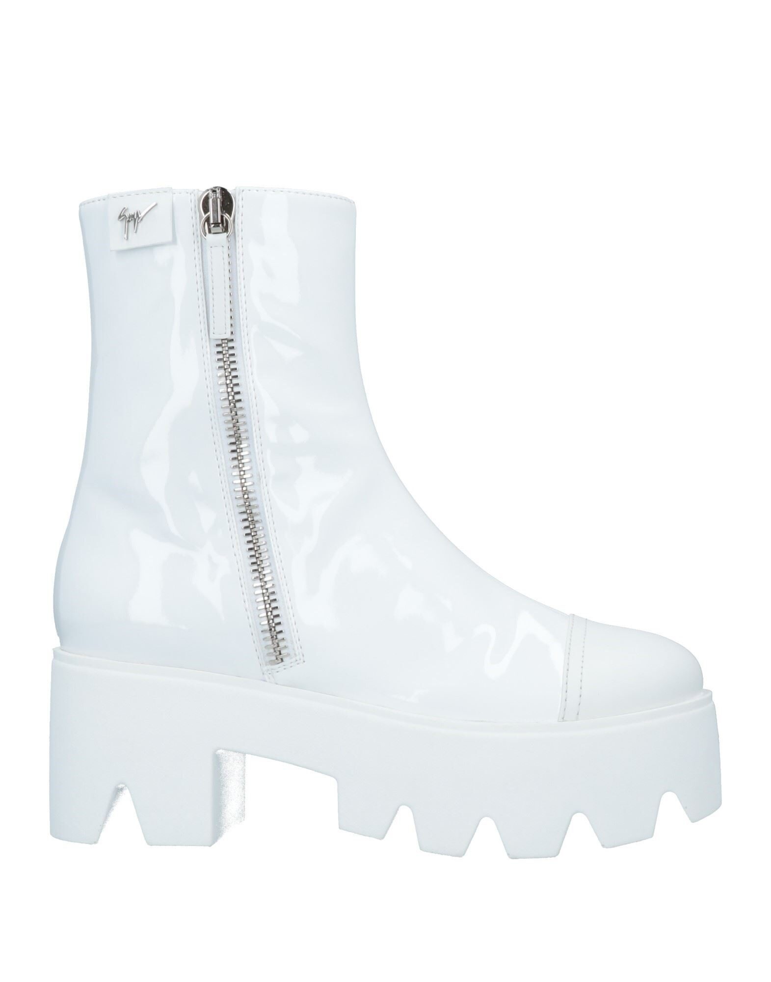 White Women's Ankle Boot - 1