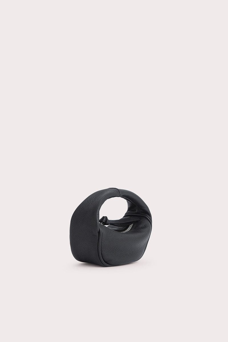 BY FAR MICRO CUSH BLACK SMALL GRAIN CALF LEATHER outlook