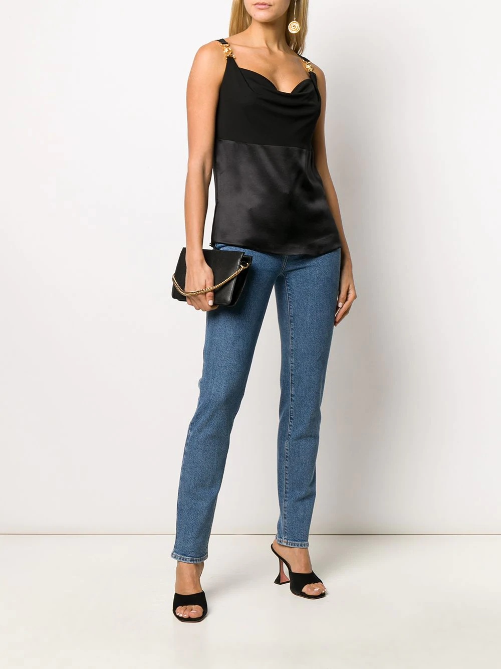 paneled sleeveless top - 2