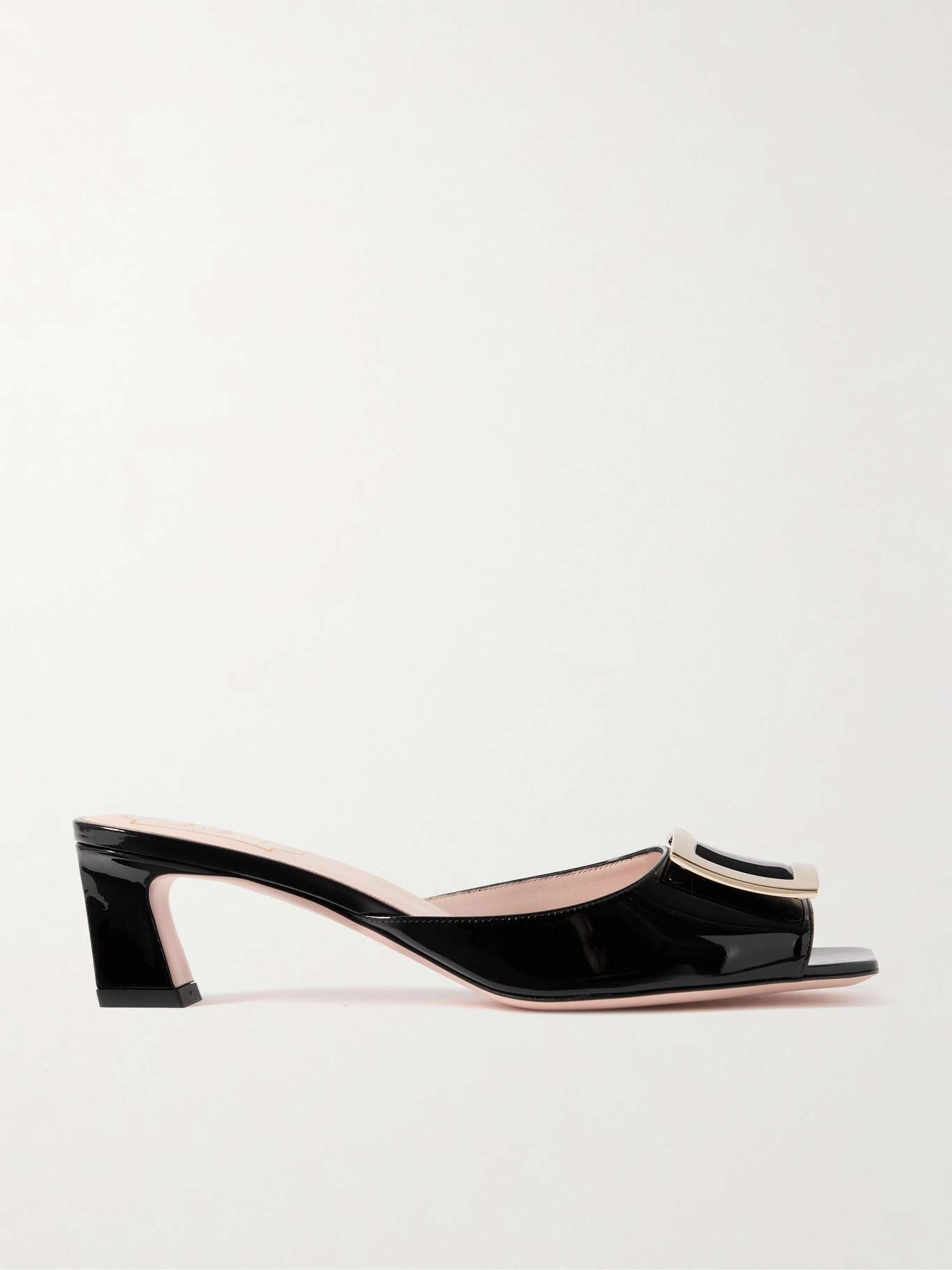 ROGER VIVIER TROMPETTE ミュール Trompette Mules in patent leather Off White Woman
