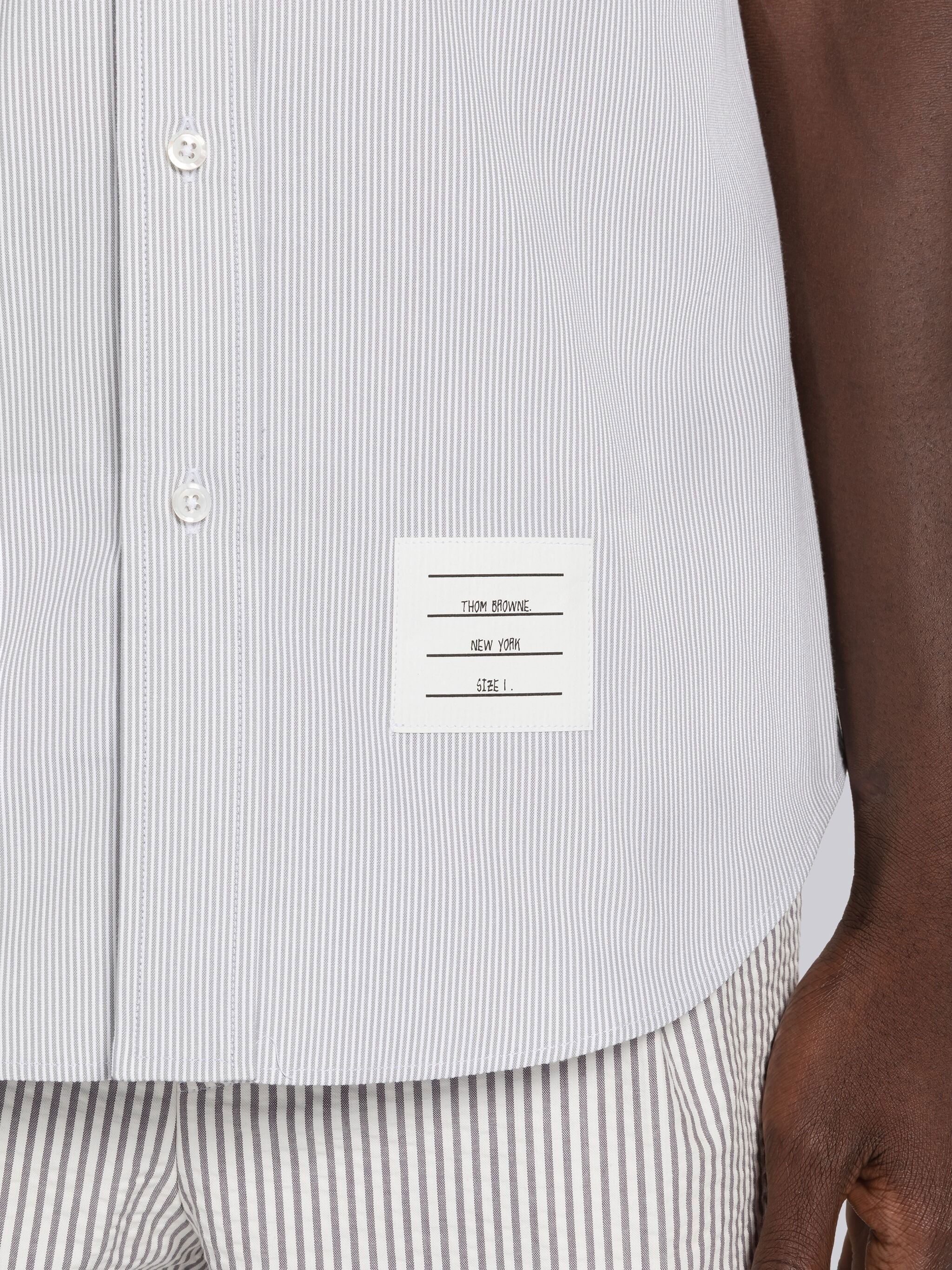 Pincord Armband Short Sleeve Shirt - 6