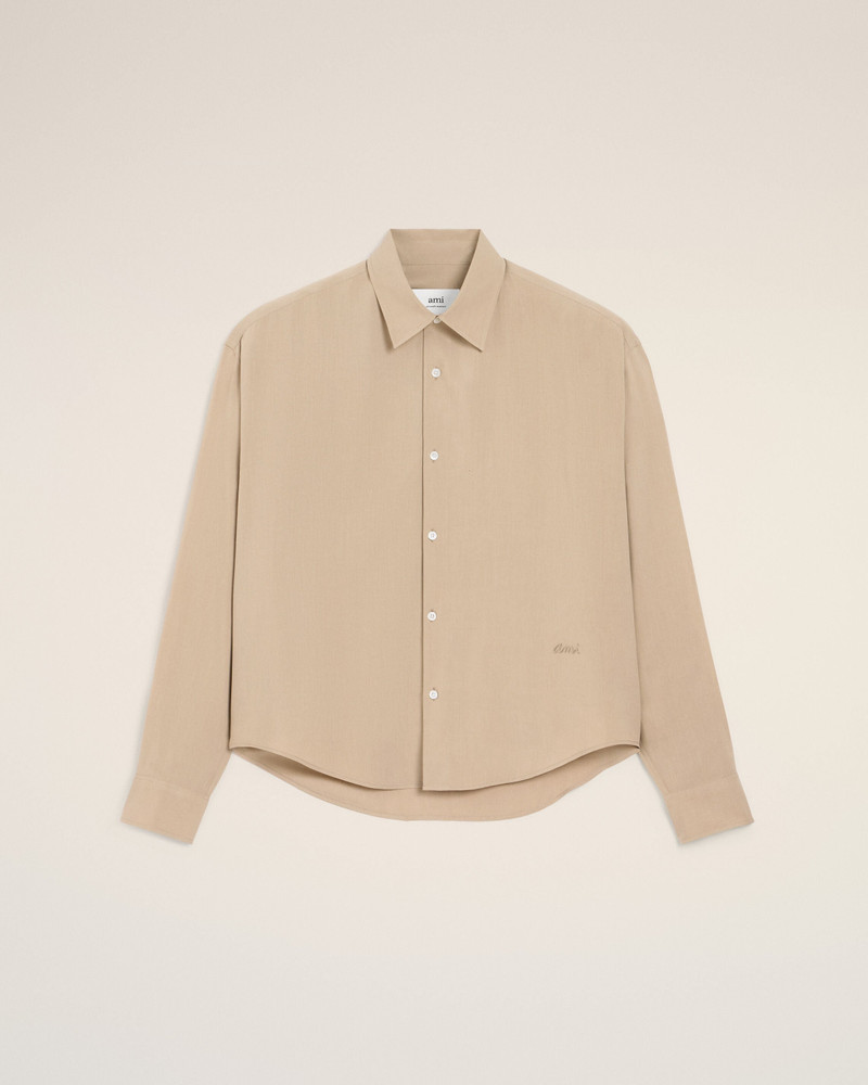 BEIGE AMI BOXY SHIRT 1