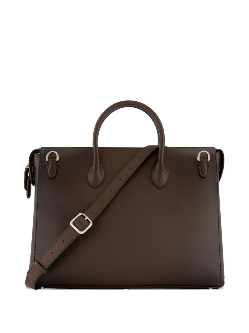 Santoni leather laptop bag outlook
