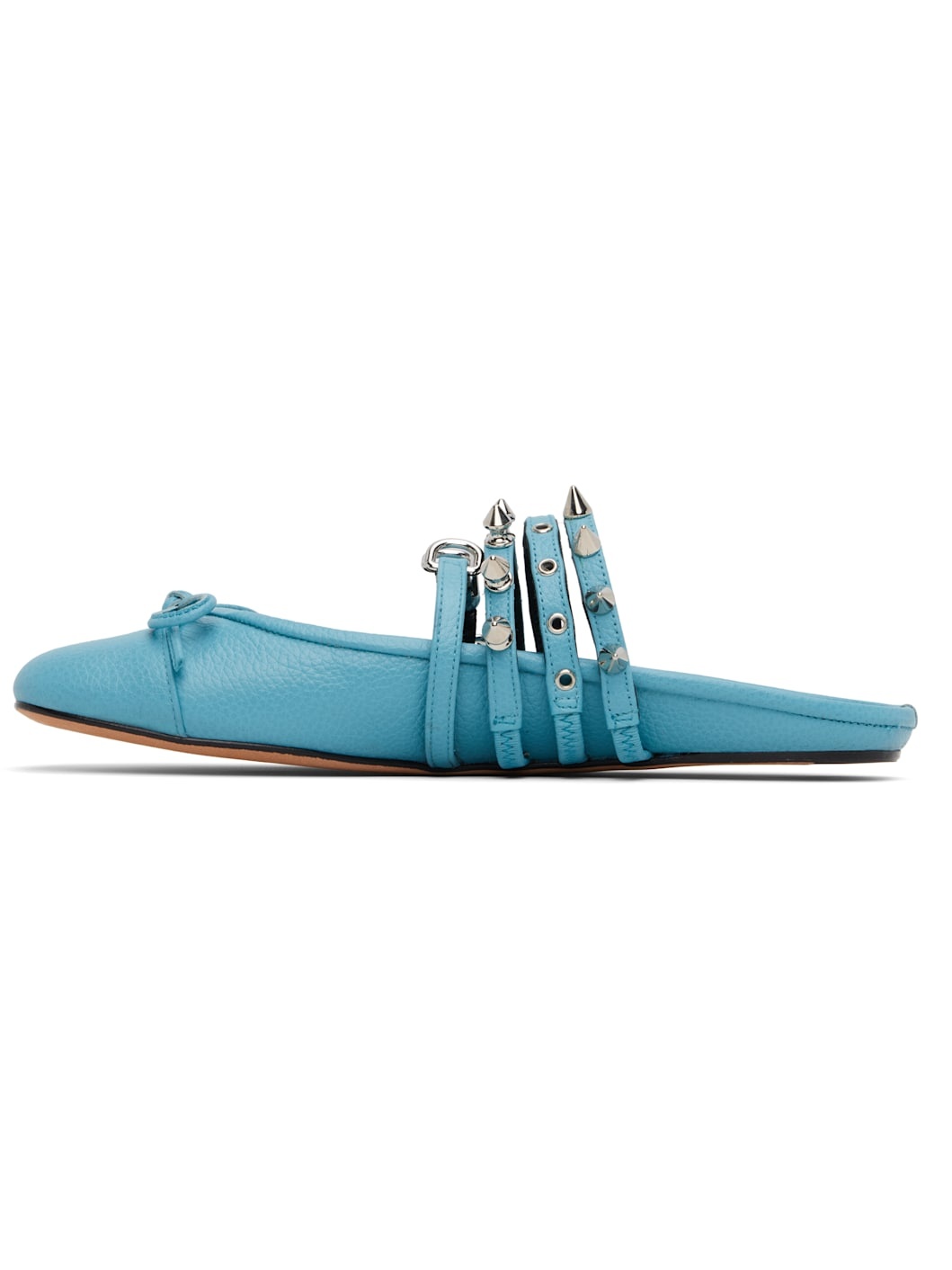 Blue Spike Ballerina Mules - 3
