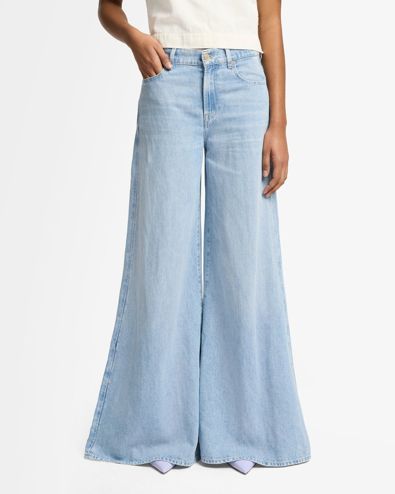 Indigo Linen Willow Palazzo Wide Leg in Kansas 3