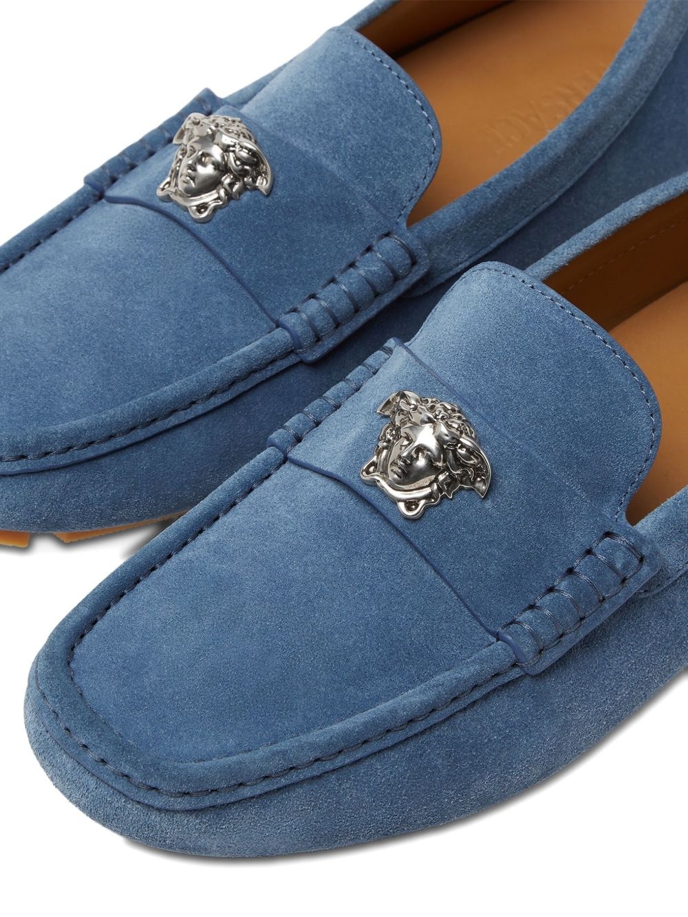Medusa-plaque loafers - 5