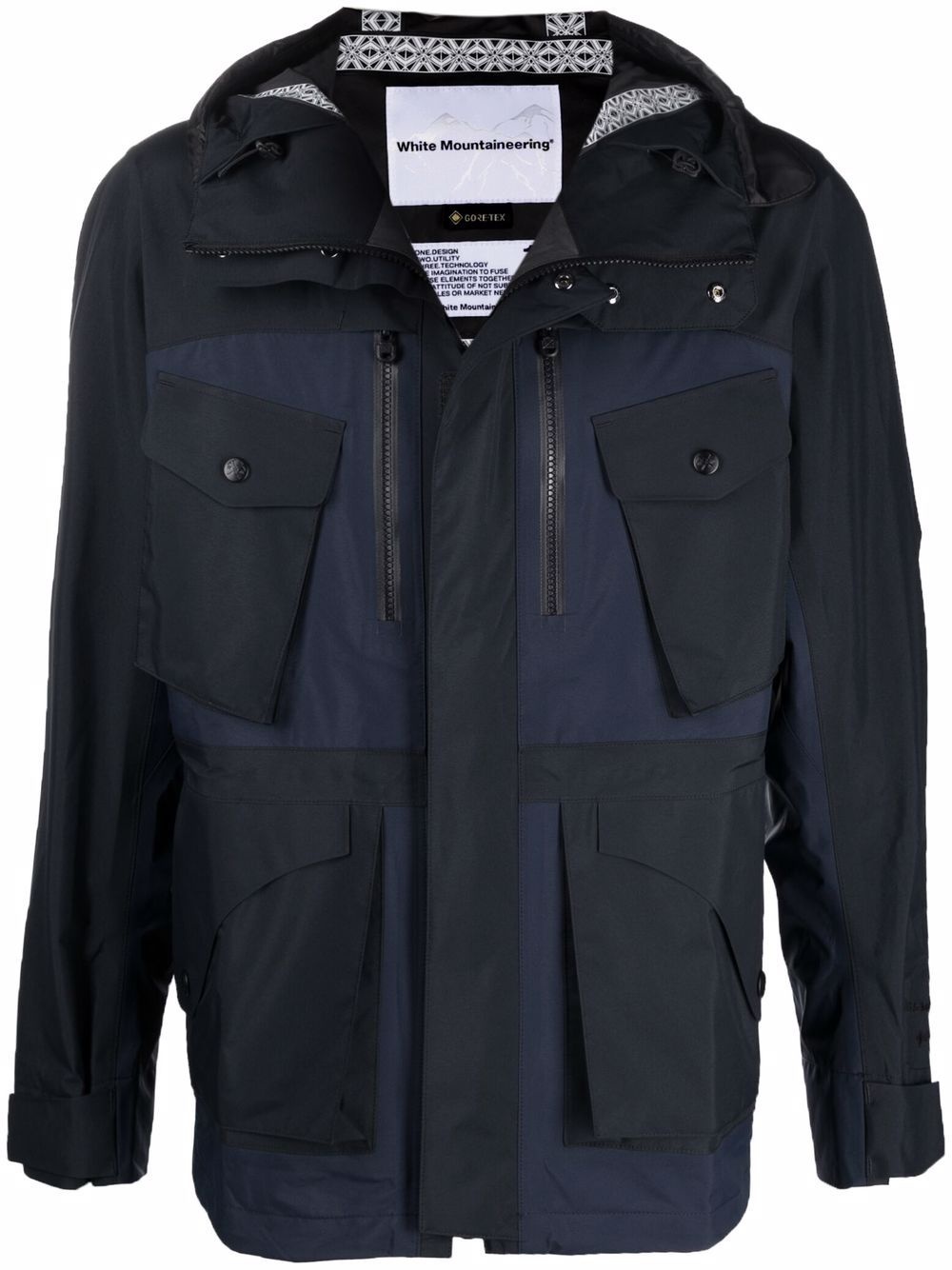 panelled concealed jacket - 1