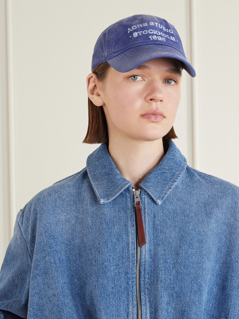 Acne Studios Cuddy Logo-print Cotton-twill Cap outlook