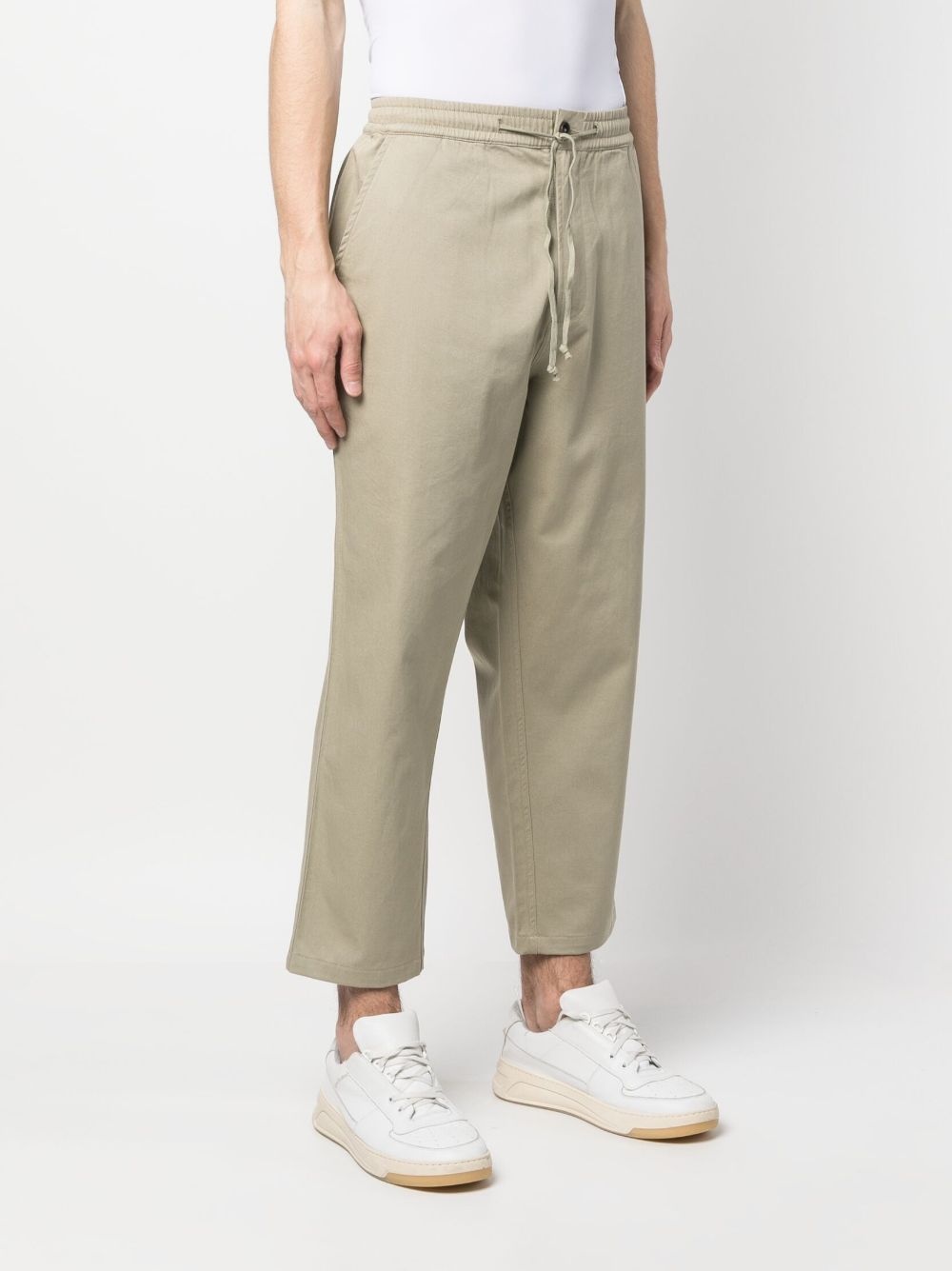 drawstring straight trousers - 3