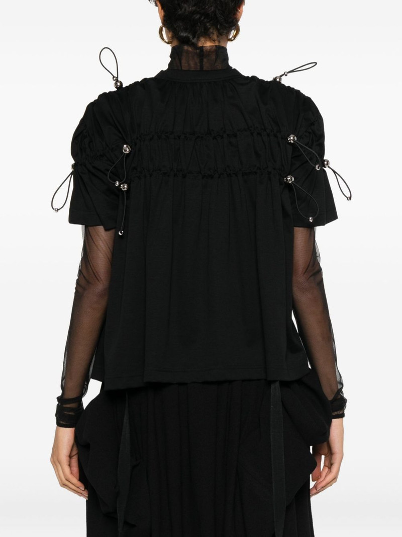 embellished gathered blouse 4