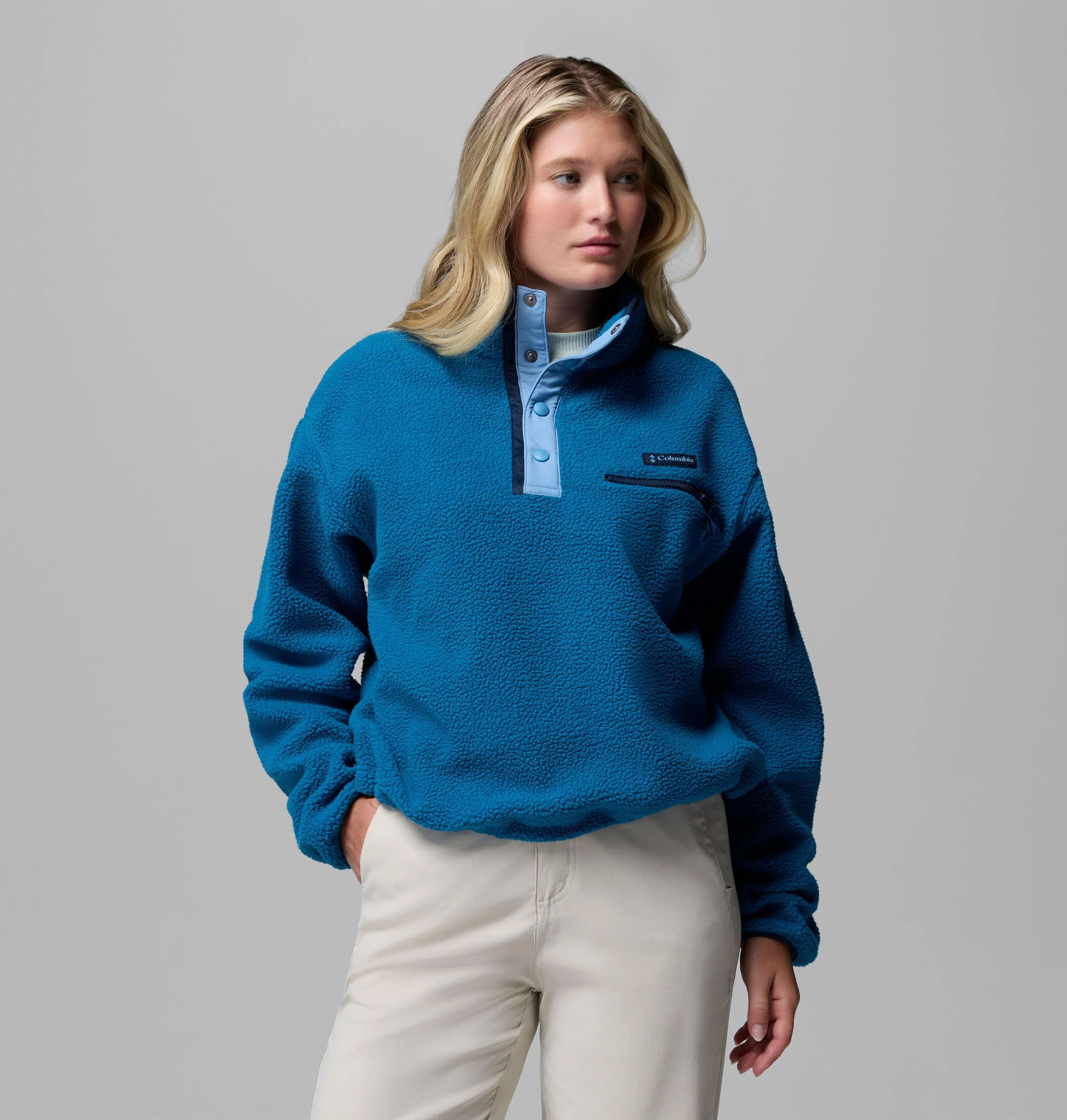 Women's Helvetia II Cropped Half Snap Fleece Pullover - 1