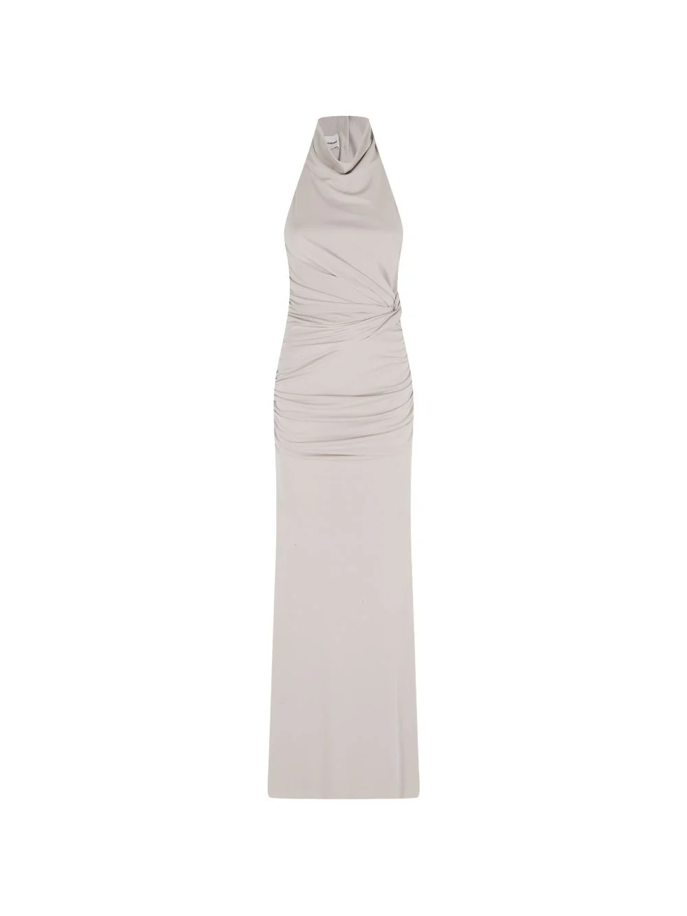 halter draped dress - 1