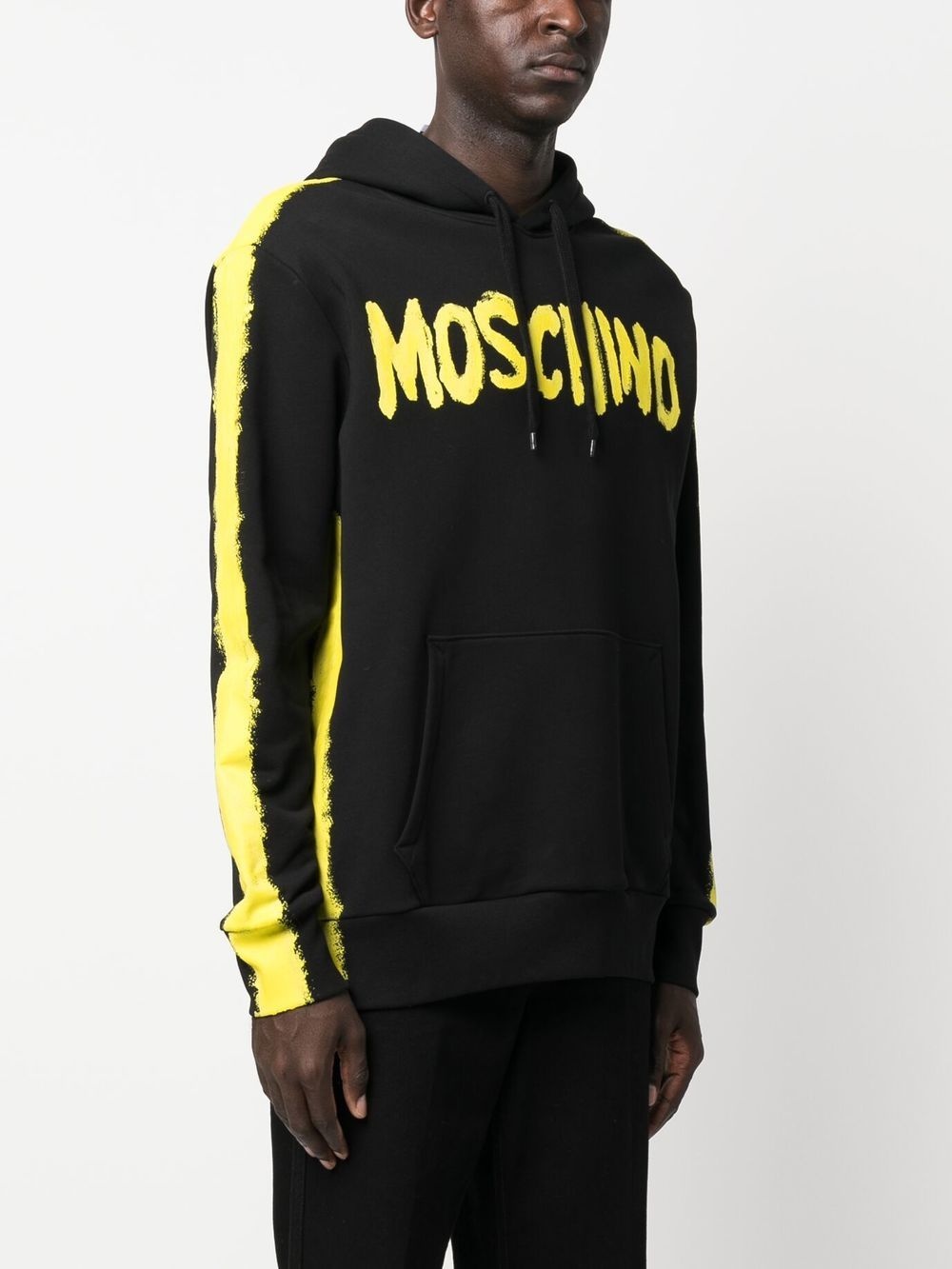 logo print pullover hoodie - 3