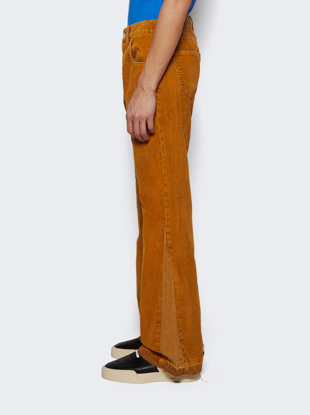 Corduroy La Flare Jeans Golden Brown - 4