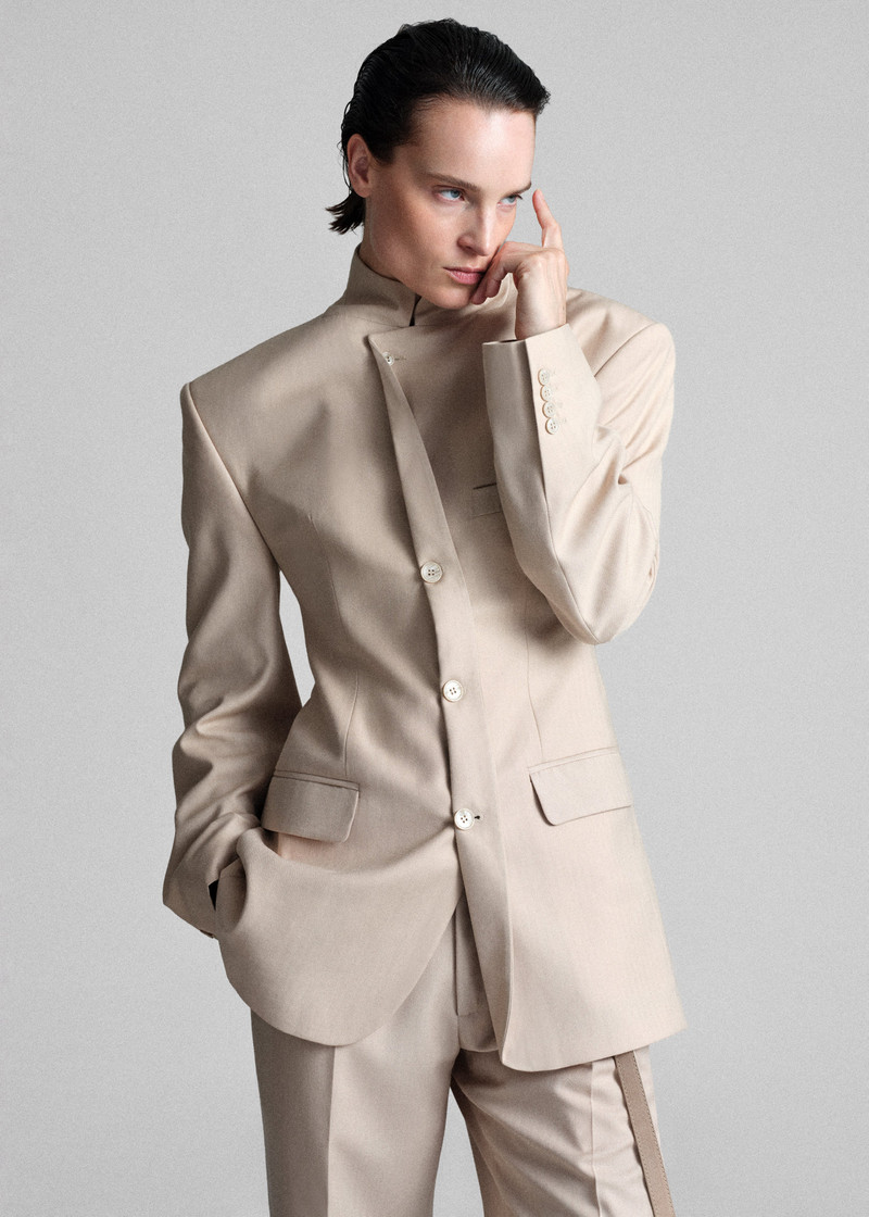 BETTTER Bettter Folded Blazer - Beige outlook