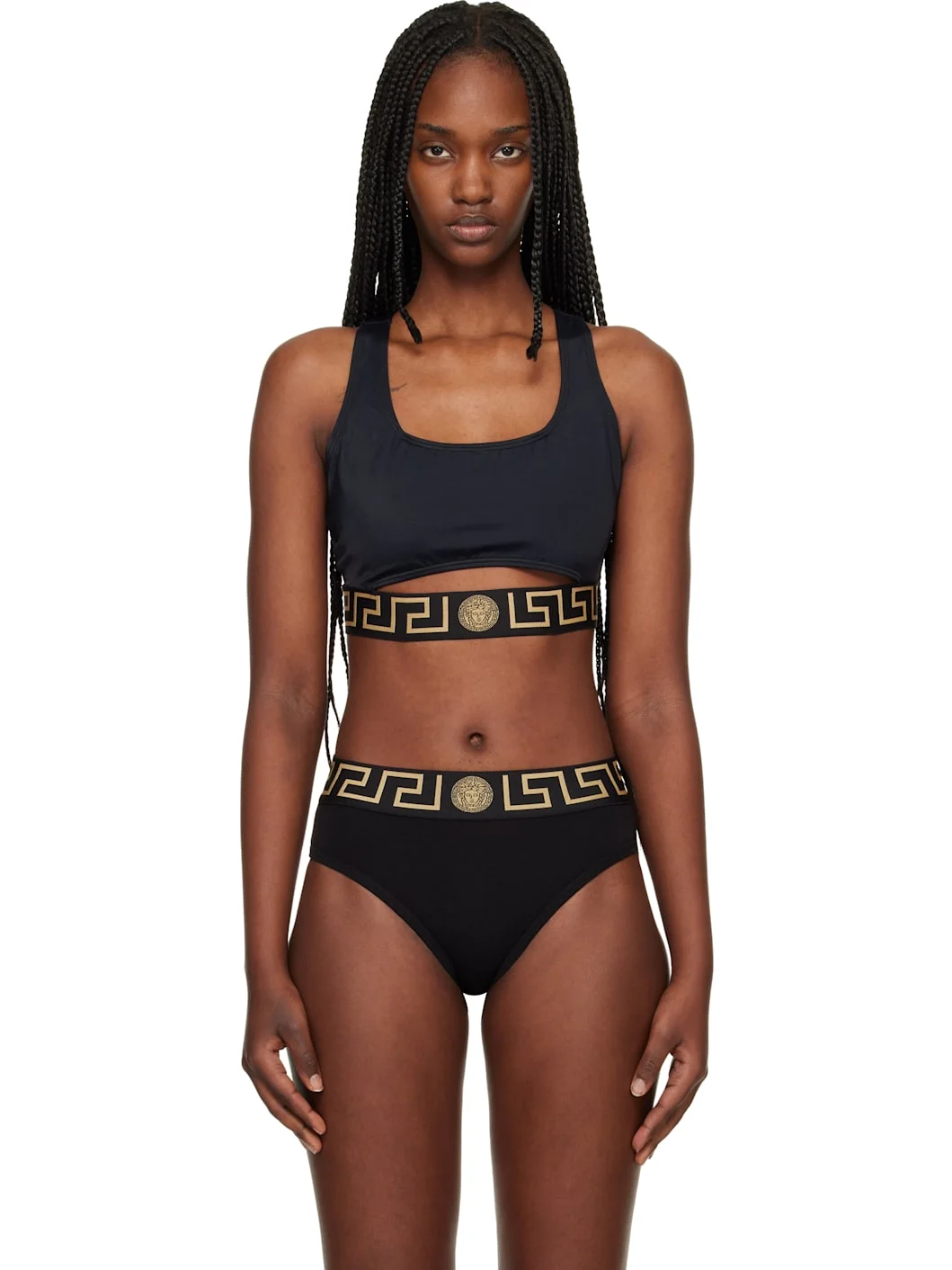 Black Cutout Bikini Top - 1