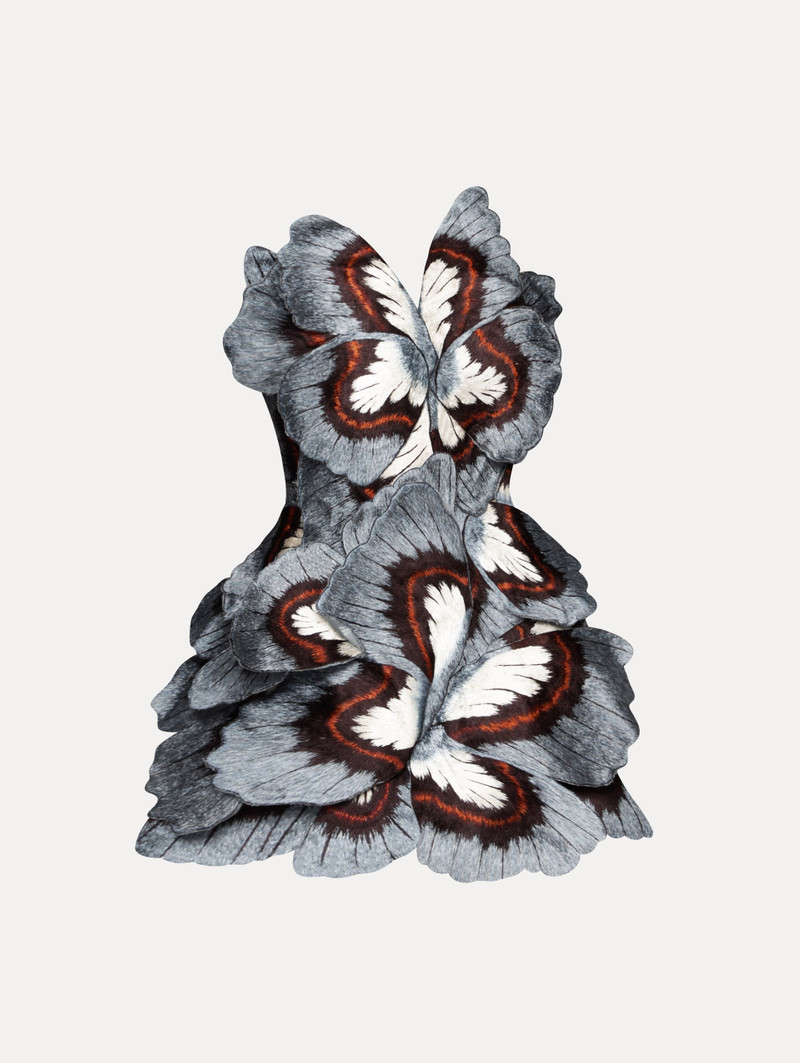 BUTTERFLY EMBROIDERED COCKTAIL DRESS 1