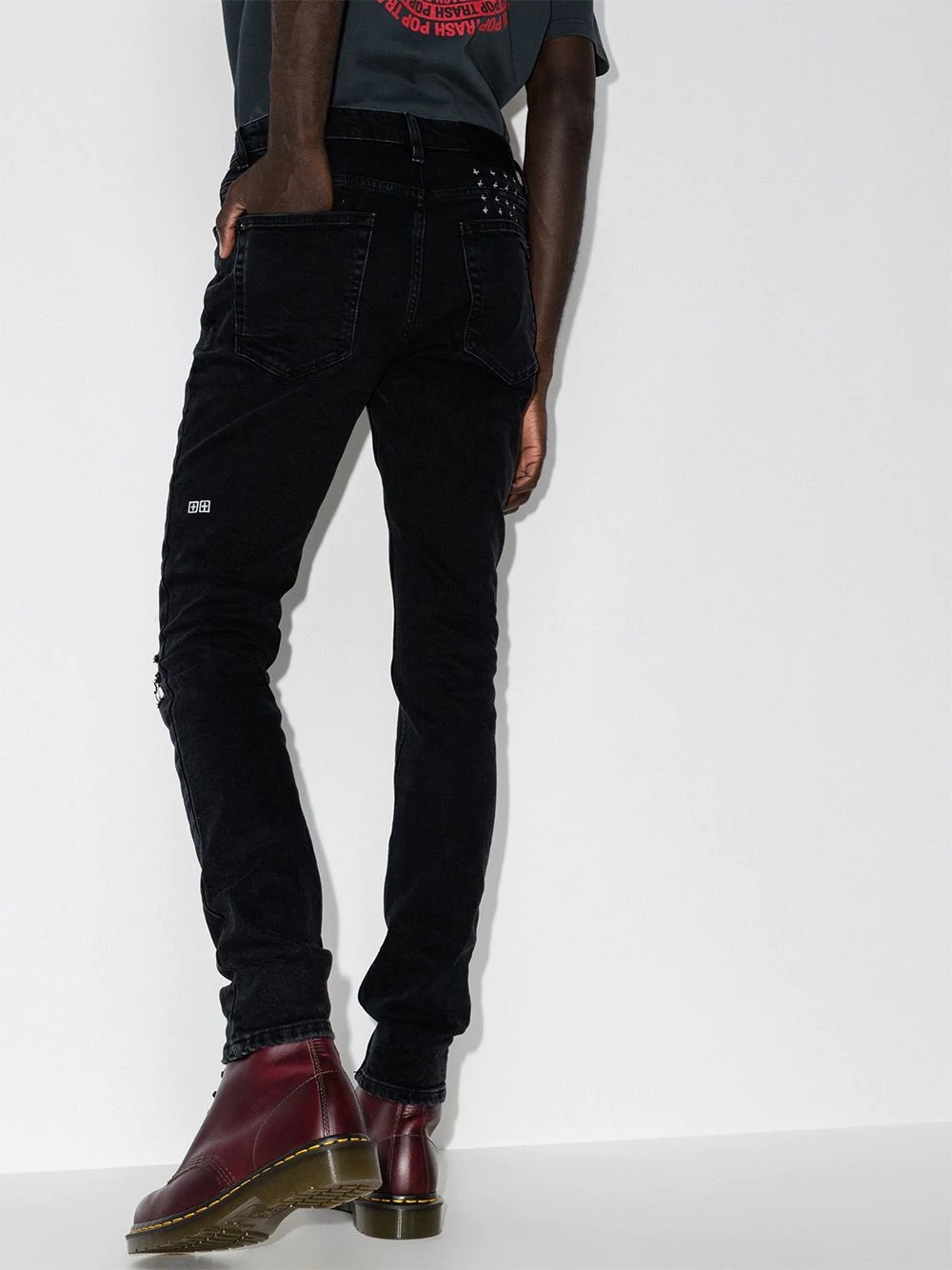 Van Winkle ripped-detail skinny jeans - 3