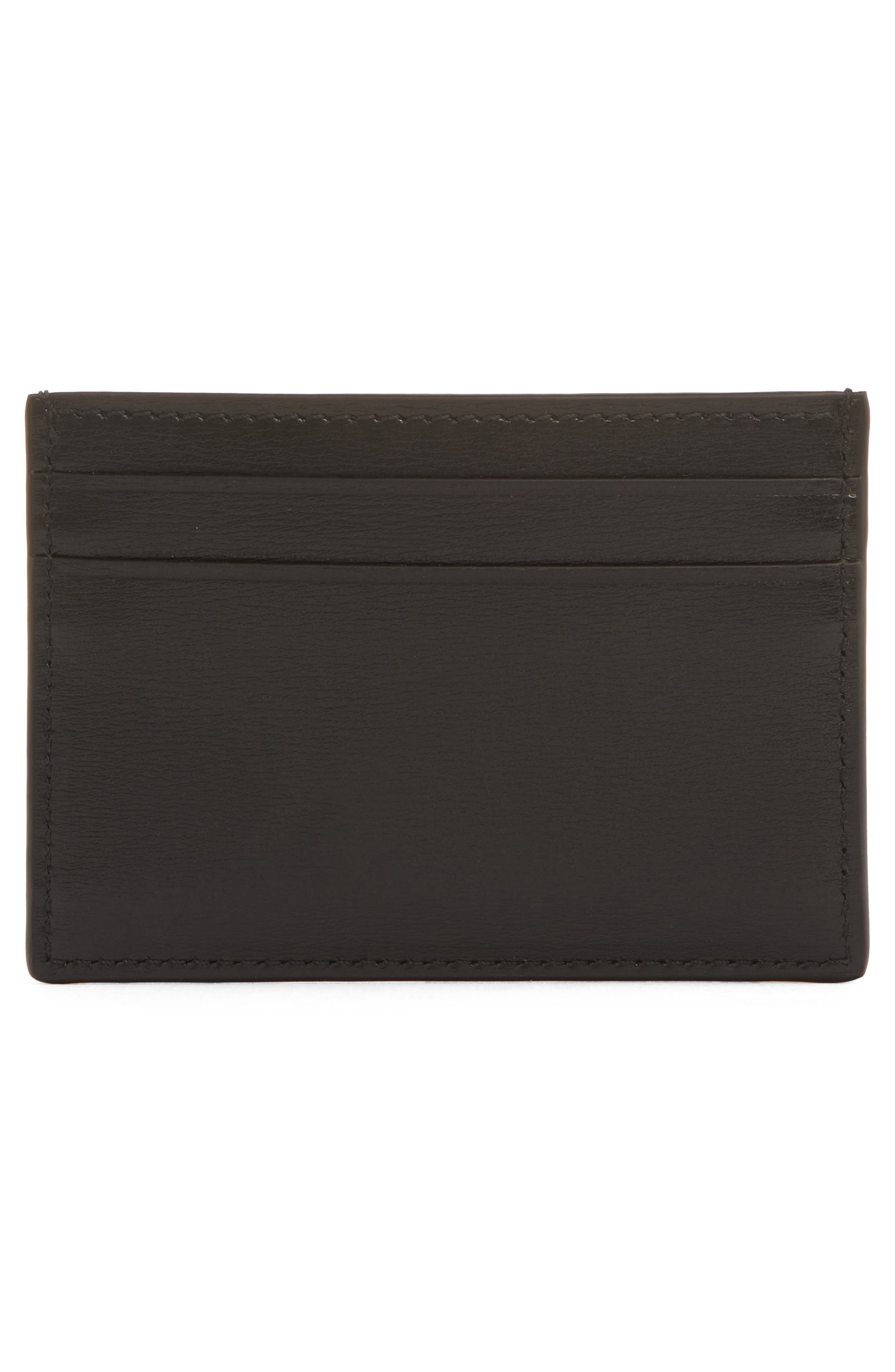 McQueen Foil Logo Card Holder in Black/Gold at Nordstrom - 4