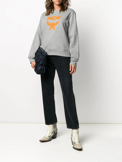 MCM logo print cotton sweatshirt outlook