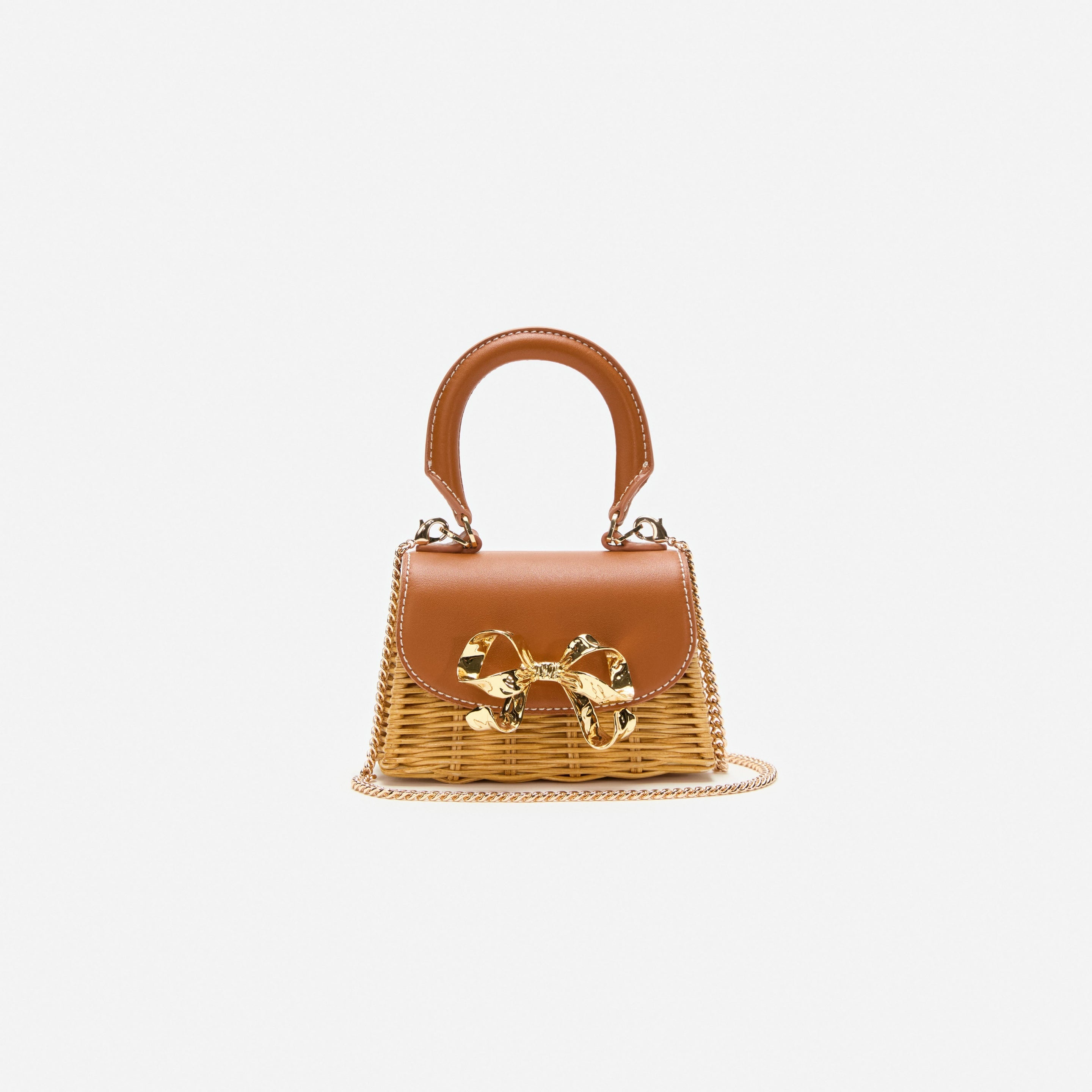 Rattan Micro Bow Bag - 4