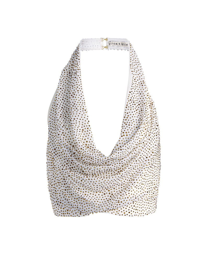 DANI EMBELLISHED HALTER TOP 1