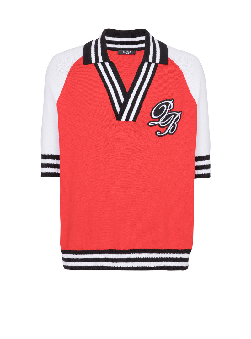 College Baseball PB Signature knit polo shirt 1