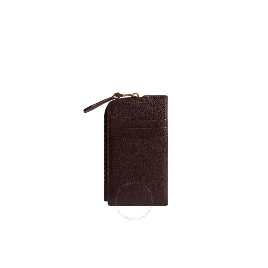 Dunhill - Dunhill Burgundy Duke Fine Zip Leather Card Case - 3