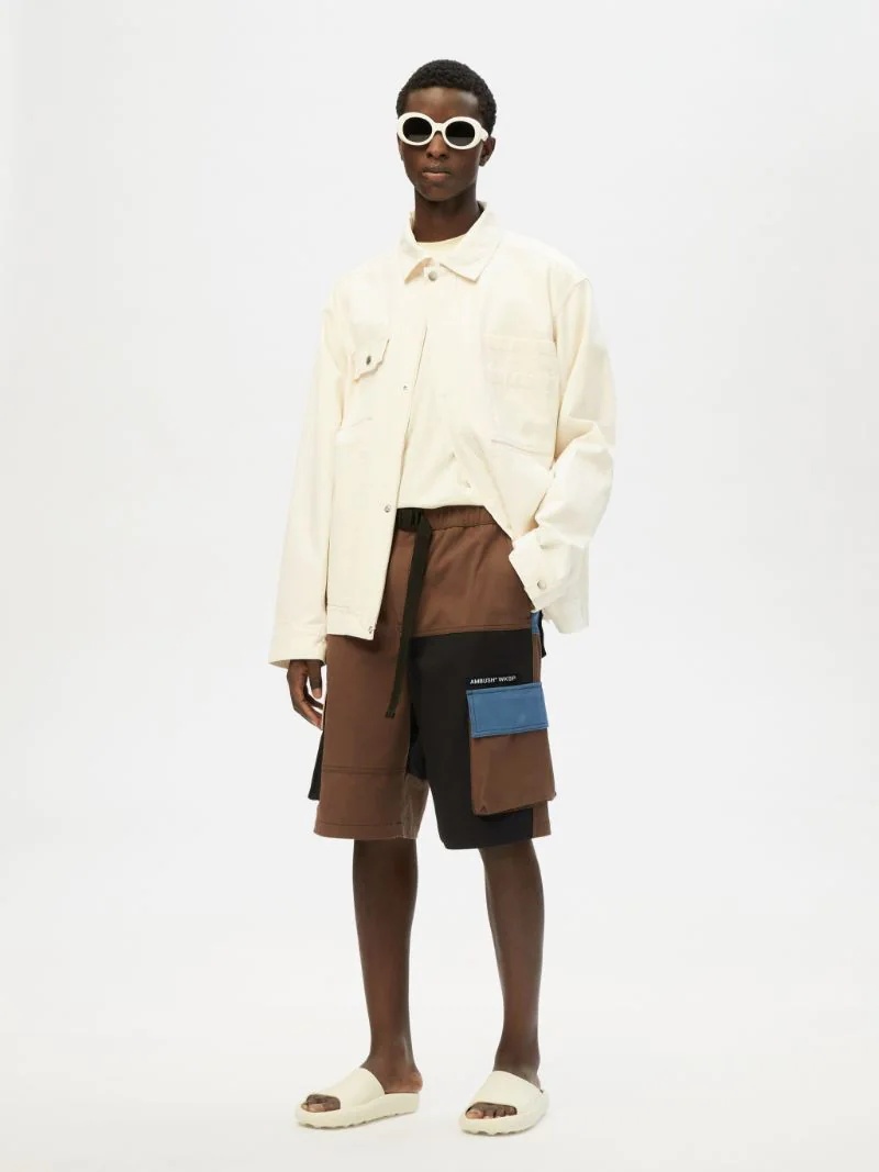 PANELLED CARGO SHORTS - 2