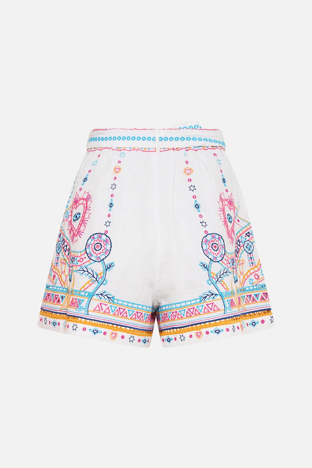 TUCK FRONT SHORT WITH BELT - 7