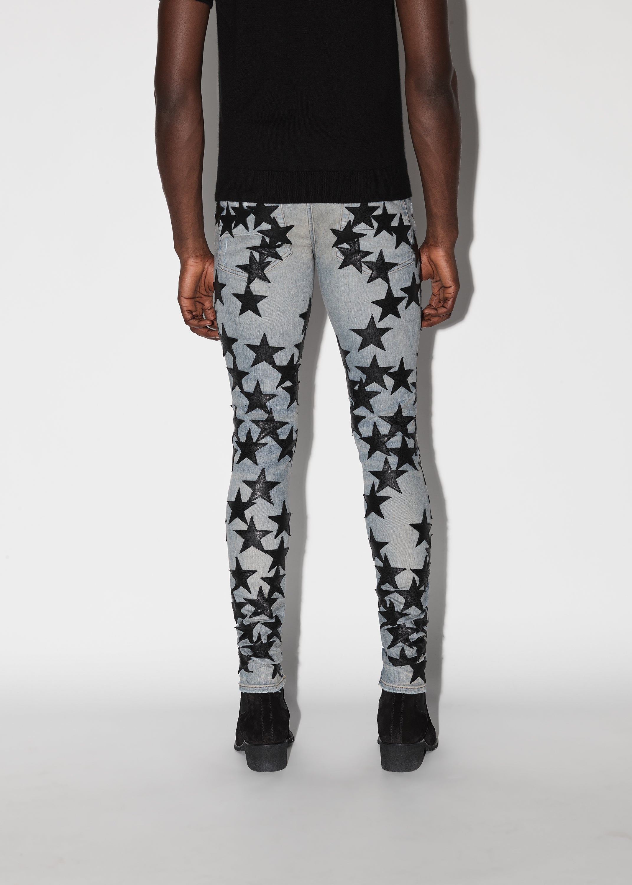 CHEMIST LEATHER STARS JEAN - 4