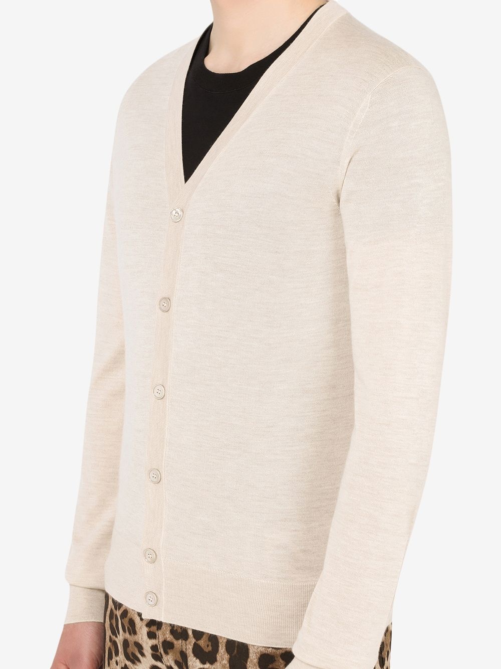 V-neck cashmere cardigan - 5