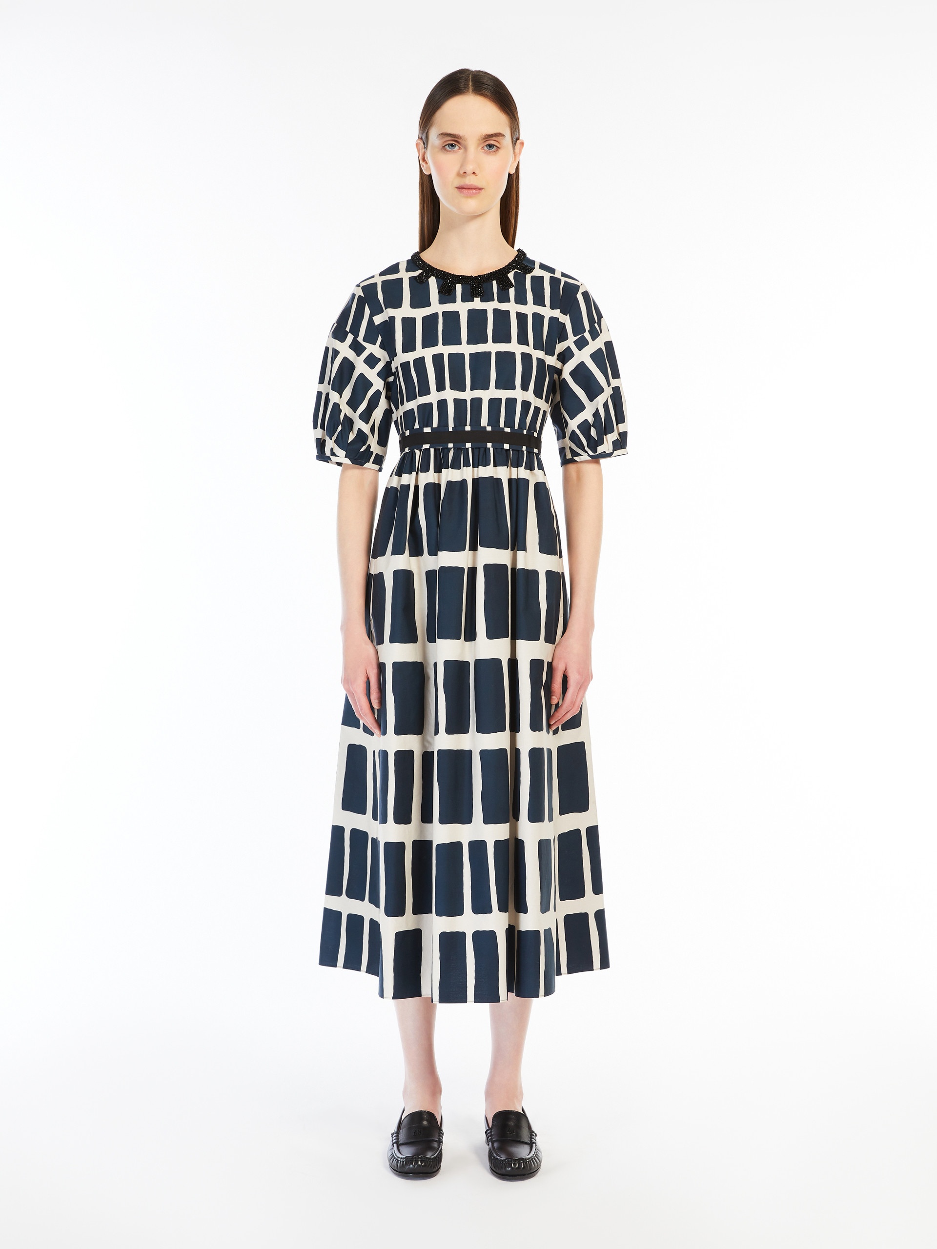 NERINA Midi dress in printed poplin - 3