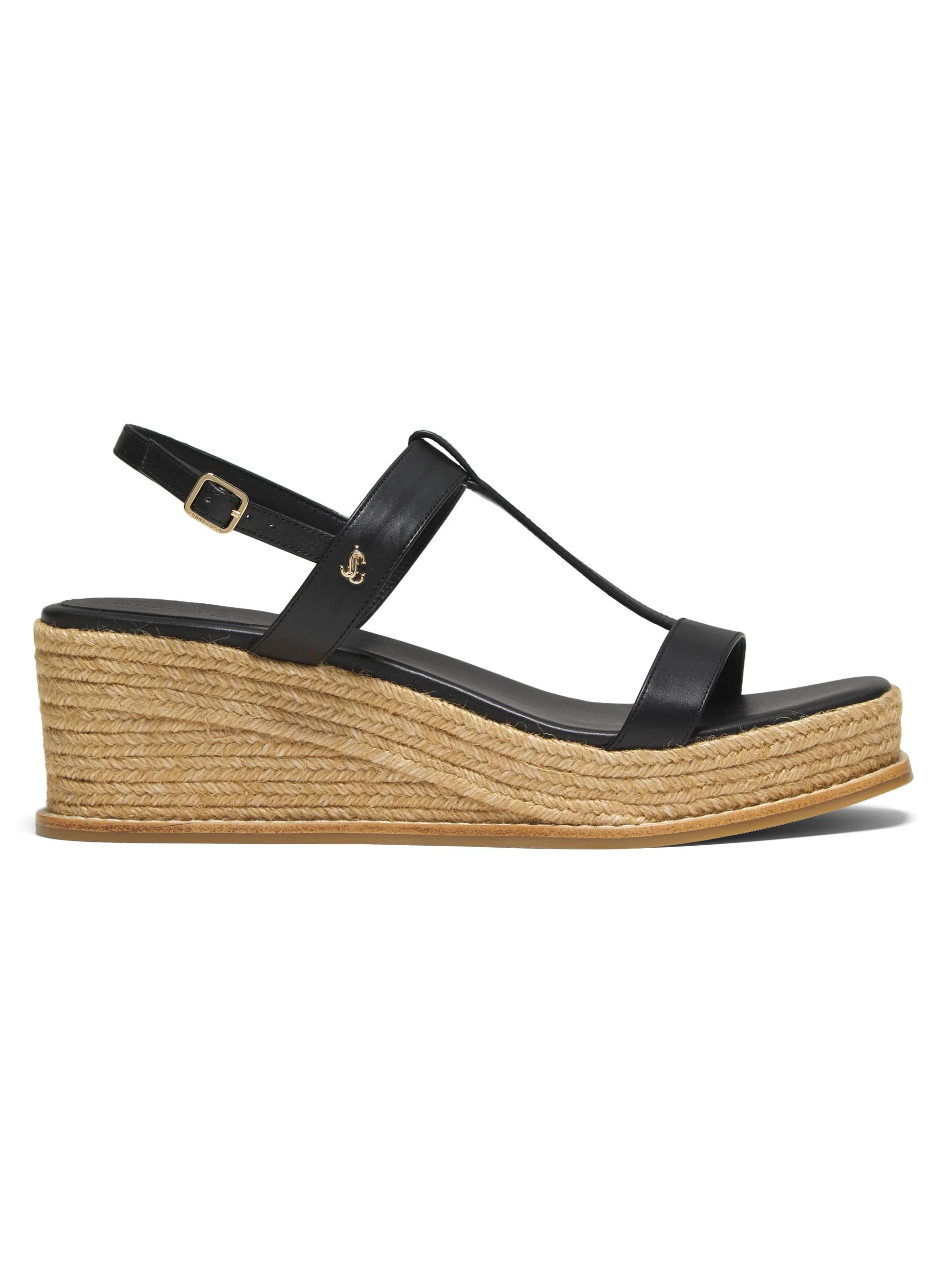 Women's Theia 60MM Espadrille Wedge Sandals - Black - 1