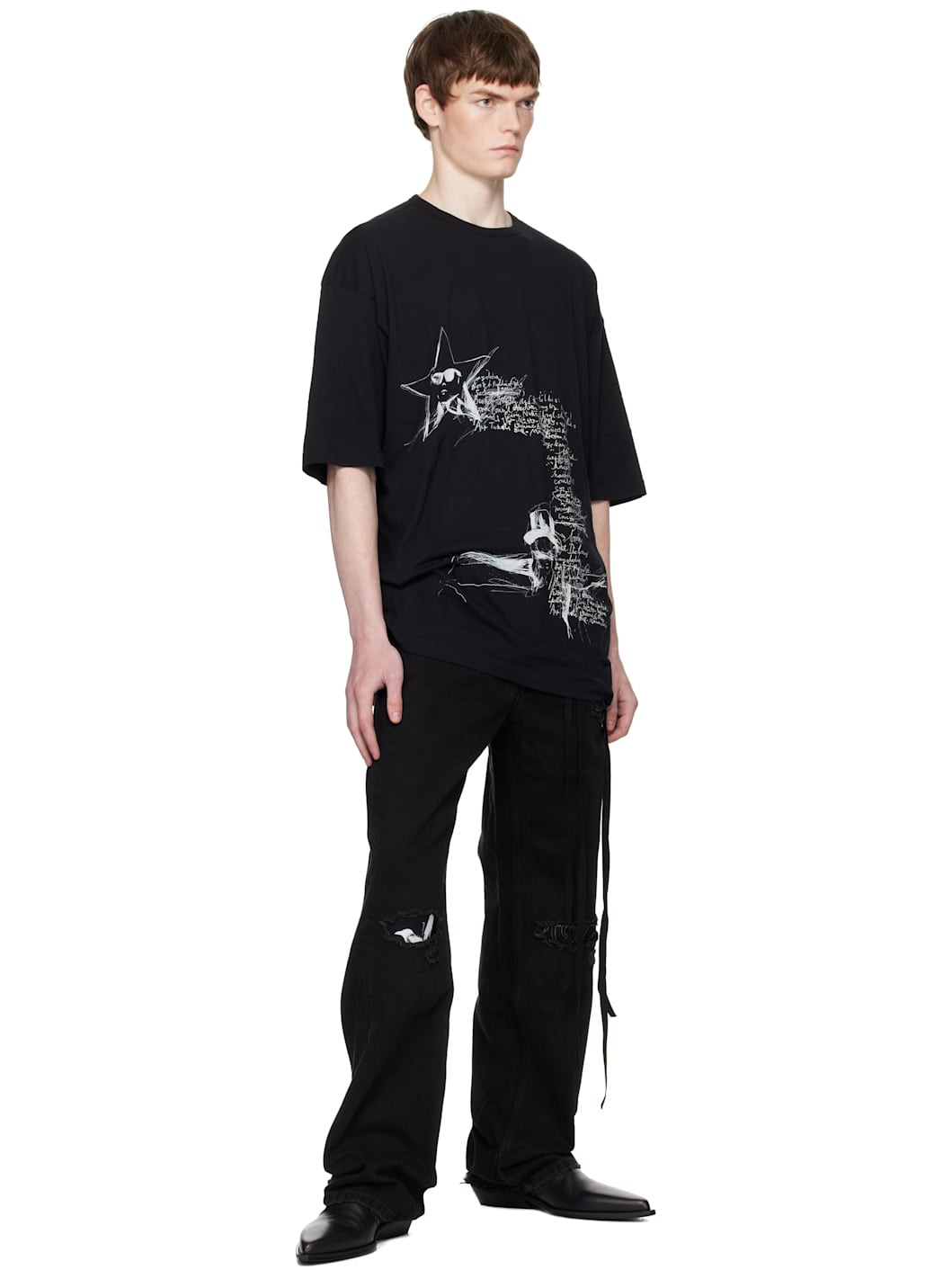 Black Dieter Sketchbook High Comfort T-Shirt - 4
