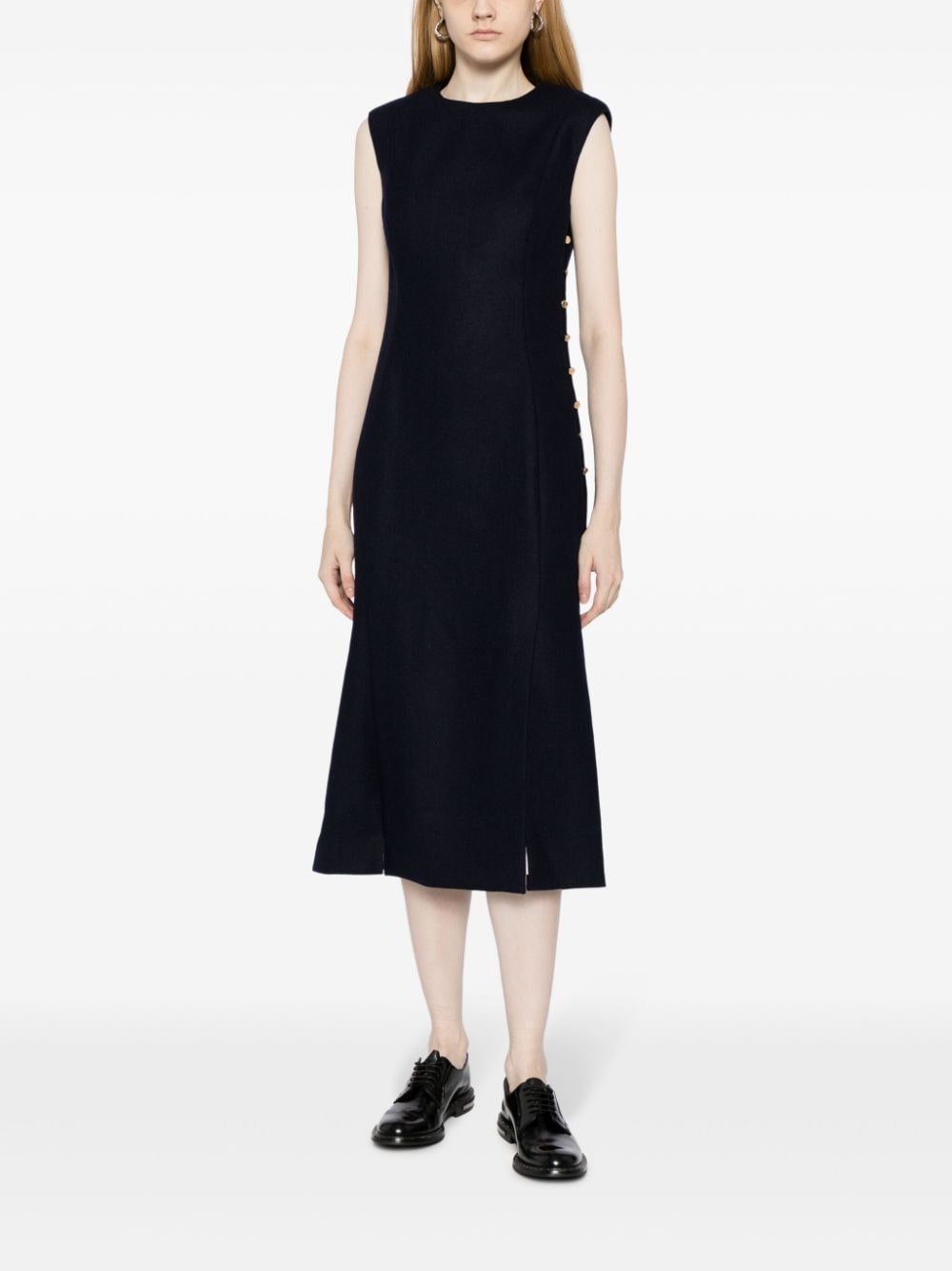 wool midi dress - 2