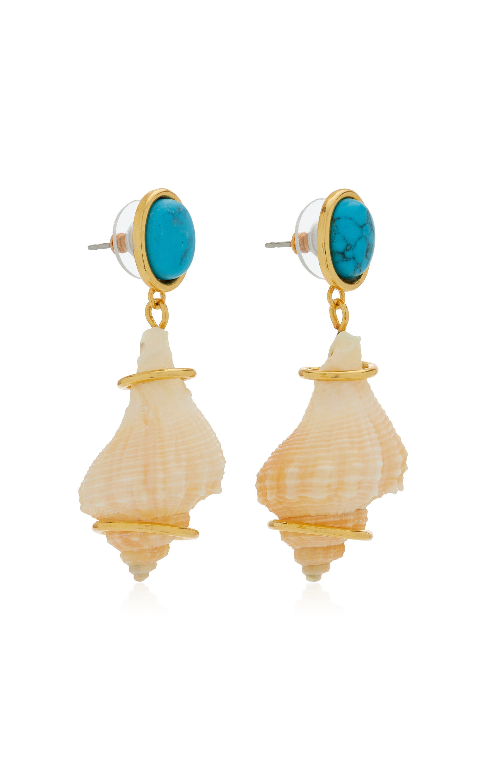 Erasmus Shell Earrings white - 3