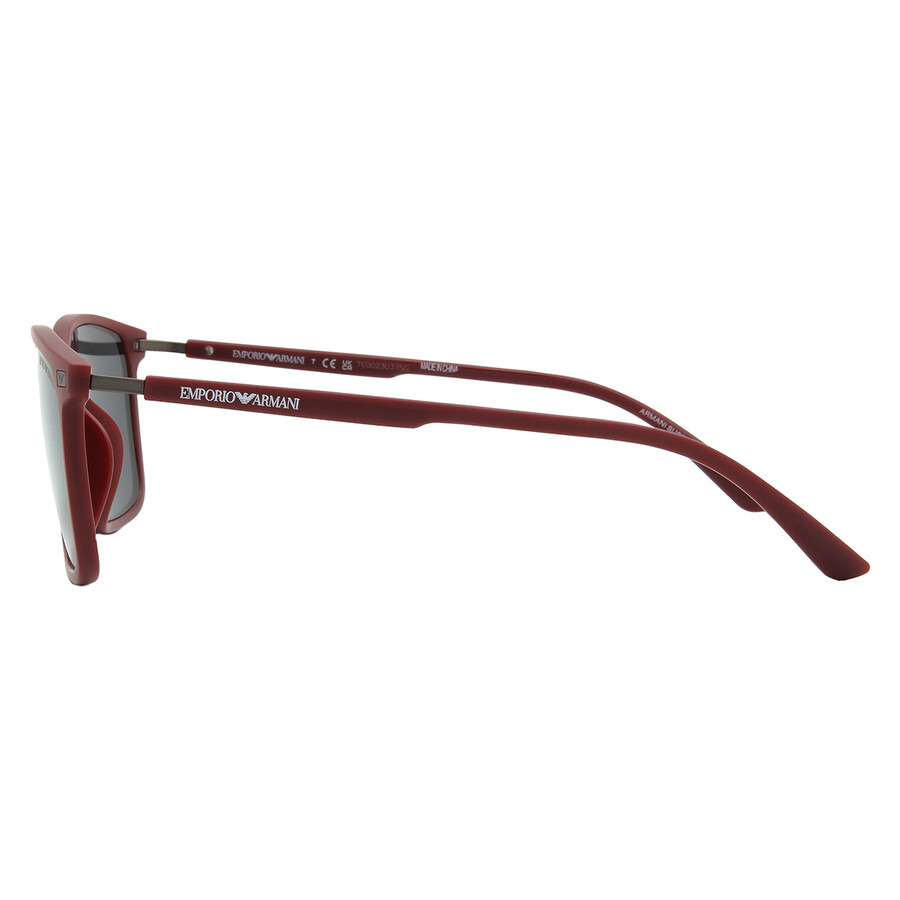 Emporio Armani Dark Grey Rectangular Men's Sunglasses EA4223U 526187 56 - 3
