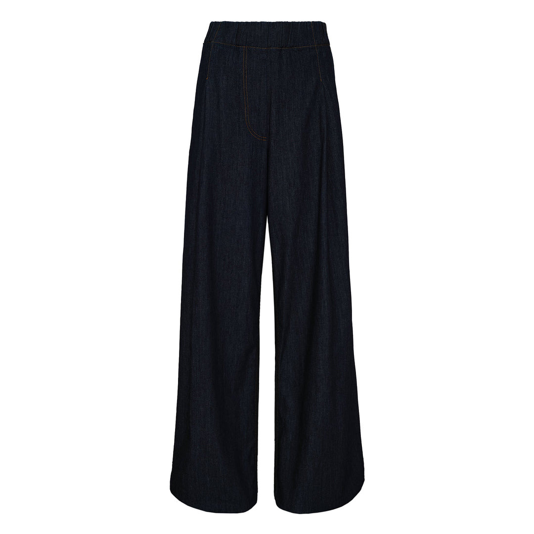 Wide Leg Elasticated Trousers - 1