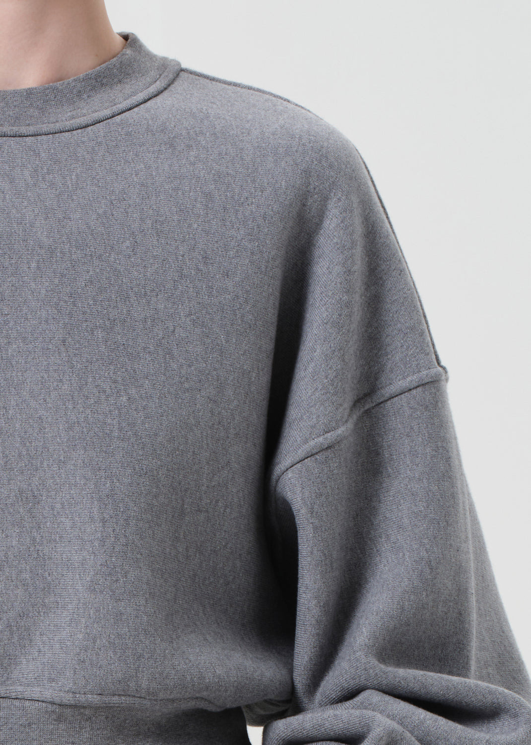 KIT SWEATSHIRT IN GREY HEATHER - 5